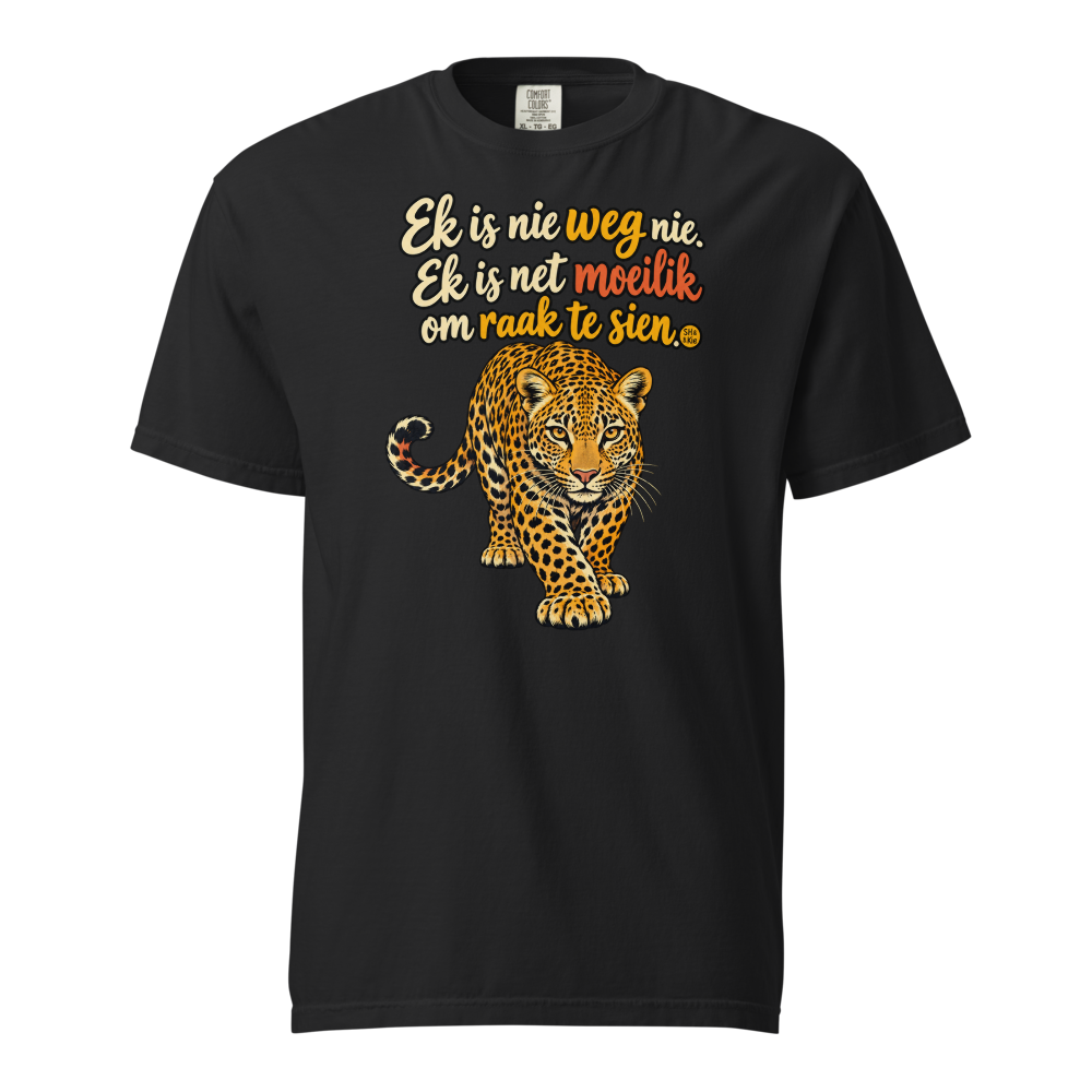 Ek is nie weg nie. Ek is net moeilik om raak te sien