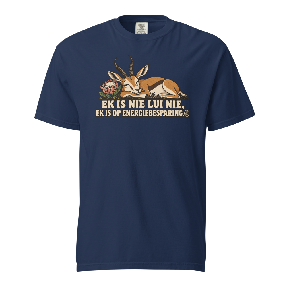 Ek is nie lui nie, ek is op energiebesparing