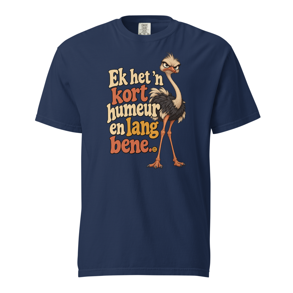 Ek het ’n kort humeur en lang bene