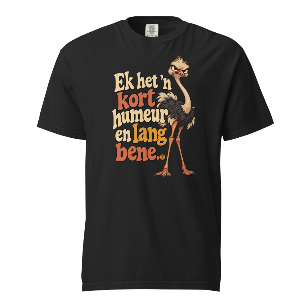 Ek het ’n kort humeur en lang bene