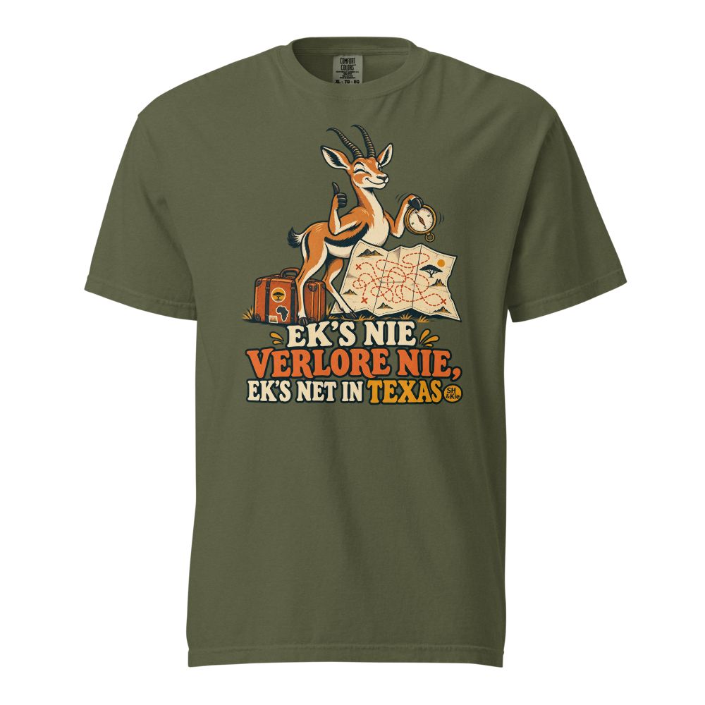 Ek’s nie verlore nie, ek’s net in Texas