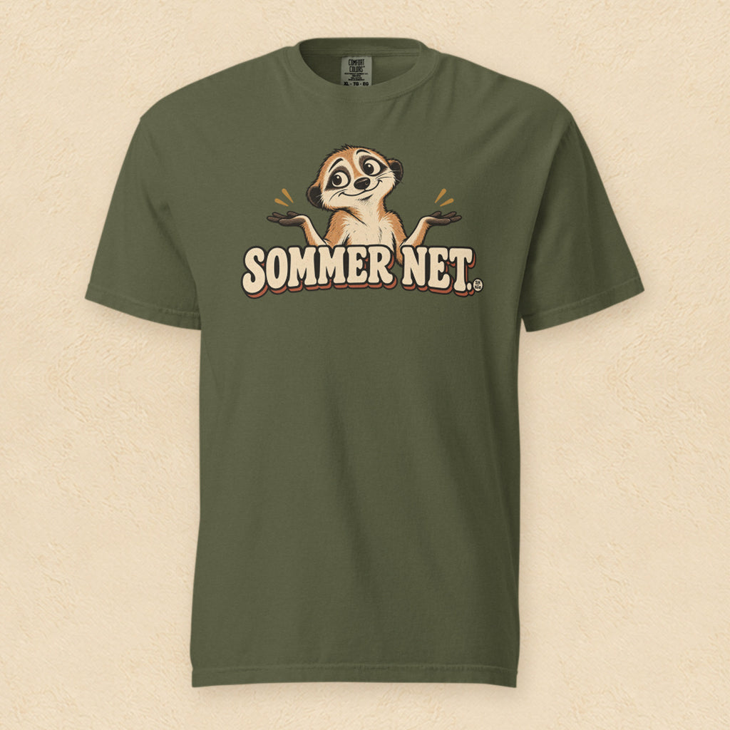 Sommer net — Hemp shirt on cream wall